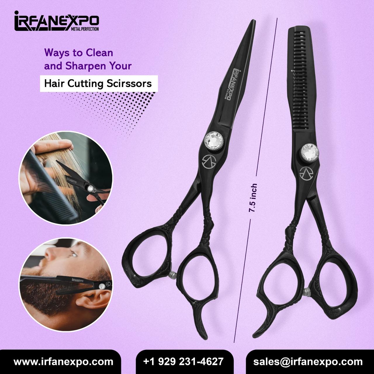 Professional Barber Scissor Set – Cutting & Thinning Shears with Case