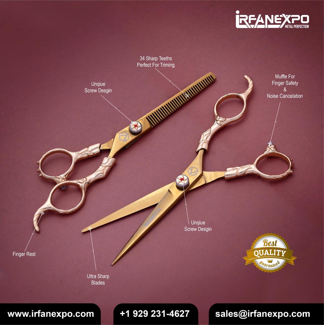 IRFANEXPO Professional Hair Cutting Shears Set