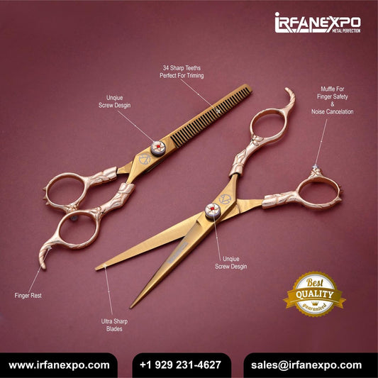IRFANEXPO Professional Hair Cutting Shears Set