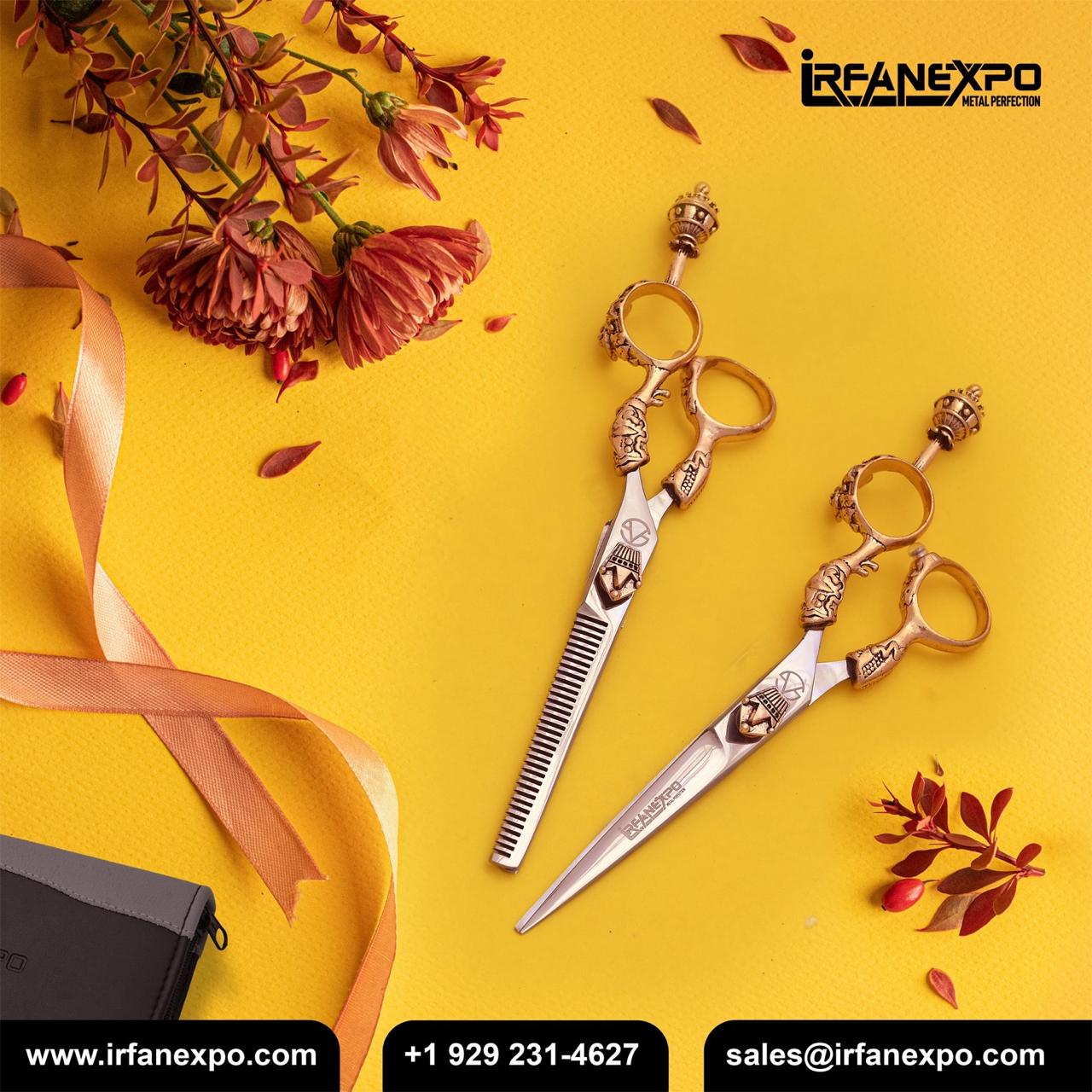 Crown Handle Barber Scissors Set